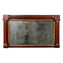 An Early 19Th Century Oak Overmantel Mirror