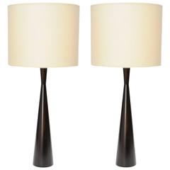 Pair of Tall and Elegant Table Lamps with 