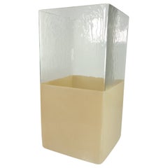 1970 "Colora" Fontana Arte Guido Rosati Lampada da tavolo in vetro di design italiano
