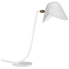 Serge Mouille Mid-Century Modern White Antony Table Lamp