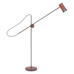 Sabina Grubbeson Kusk Iron Oxide Leather Floor Lamp by Konsthantverk