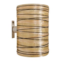 Resin and rope wall light by Accolay, made in France, 1970s