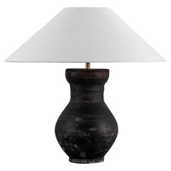 Lampe unique de style HAN avec abat-jour en lin belge