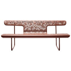 Alfredo Häberli Contemporary Interior and Exterior "Swiss Bench", "the Poet" (le poète)