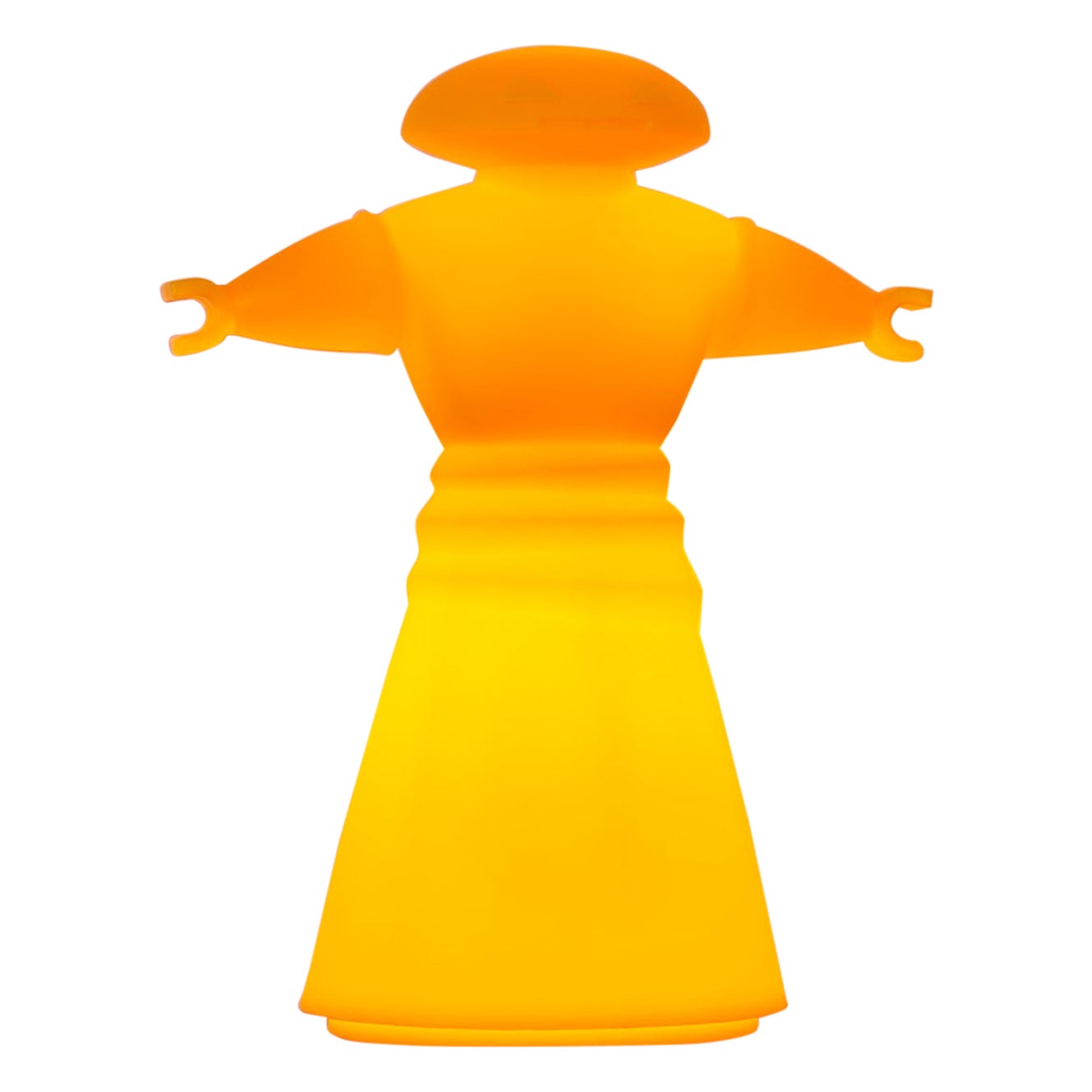 Light Orange Mr. Bot Table Lamp by GlocalDesign