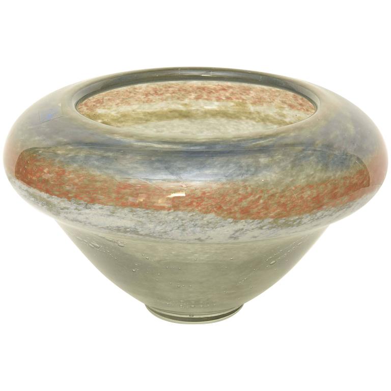 Vilnaus Contemporary Art Glass Bowl For Sale at 1stdibs
