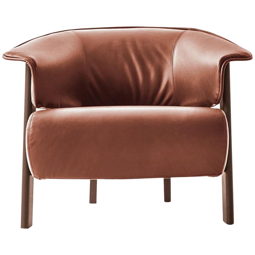 Patricia Urquiola ''Back-Wing Armchair'', Wood, Schiuma e Pelle by Cassina