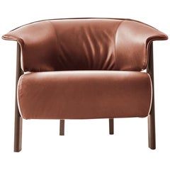 Patricia Urquiola ''Back-Wing Armchair', Wood, Foam and Leather by Cassina