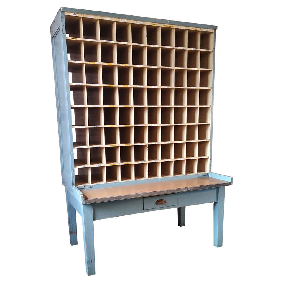 Vintage Postal Sorting Desk For Sale at 1stDibs | mail sorting desk ...
