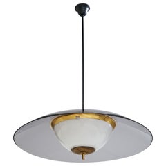 Diseñador italiano, Metal, Acrílico, Latón, Cristal, Italia, Años 50