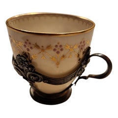 Tasse à demi-tasse en argent sterling Lenox pour Tiffany & Co des années 1900
