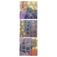 Custom Order Contemporary Triptychon Textured Giclée Canvas Modern Art 3 Pc Set