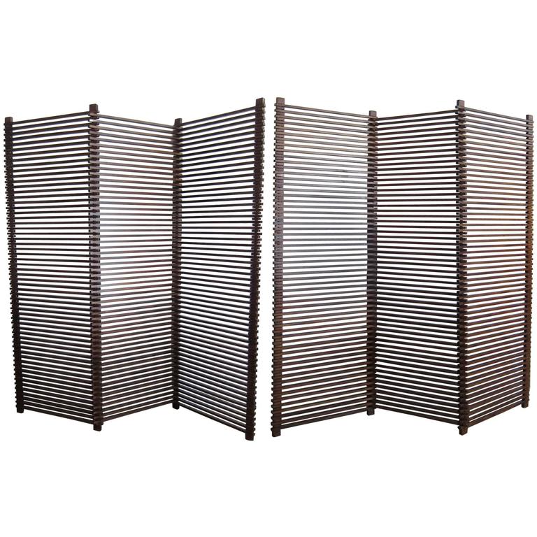Details about   3/4/6 Panels Wooden Slat Privacy Screen Folding Room Divider Partition Furniture 