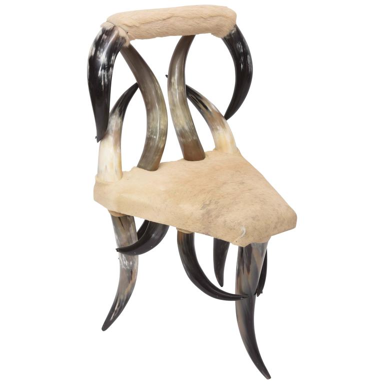 Vintage Steer Horn Chair at 1stDibs horn chair for sale