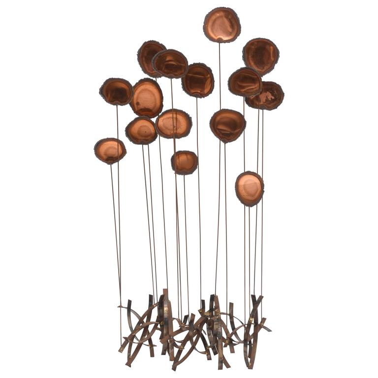 Large Signed William Bowie Copper Sculpture For Sale at 1stDibs