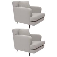 Pair of Edward Wormley #5683 Lounge Chairs for Dunbar