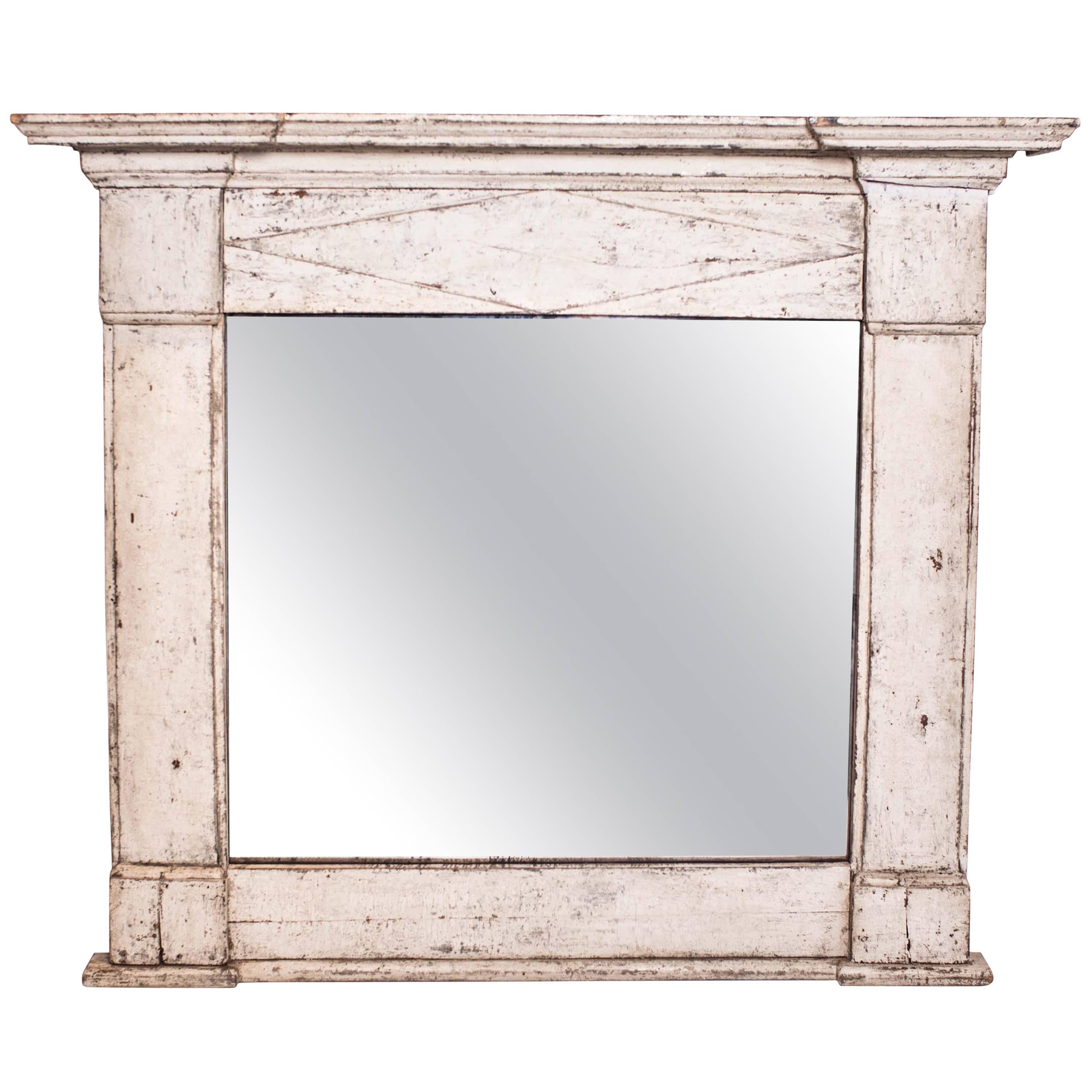 19th Century French Directoire Painted Mirror