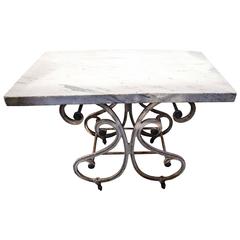 19th Century French Iron Baker's Table