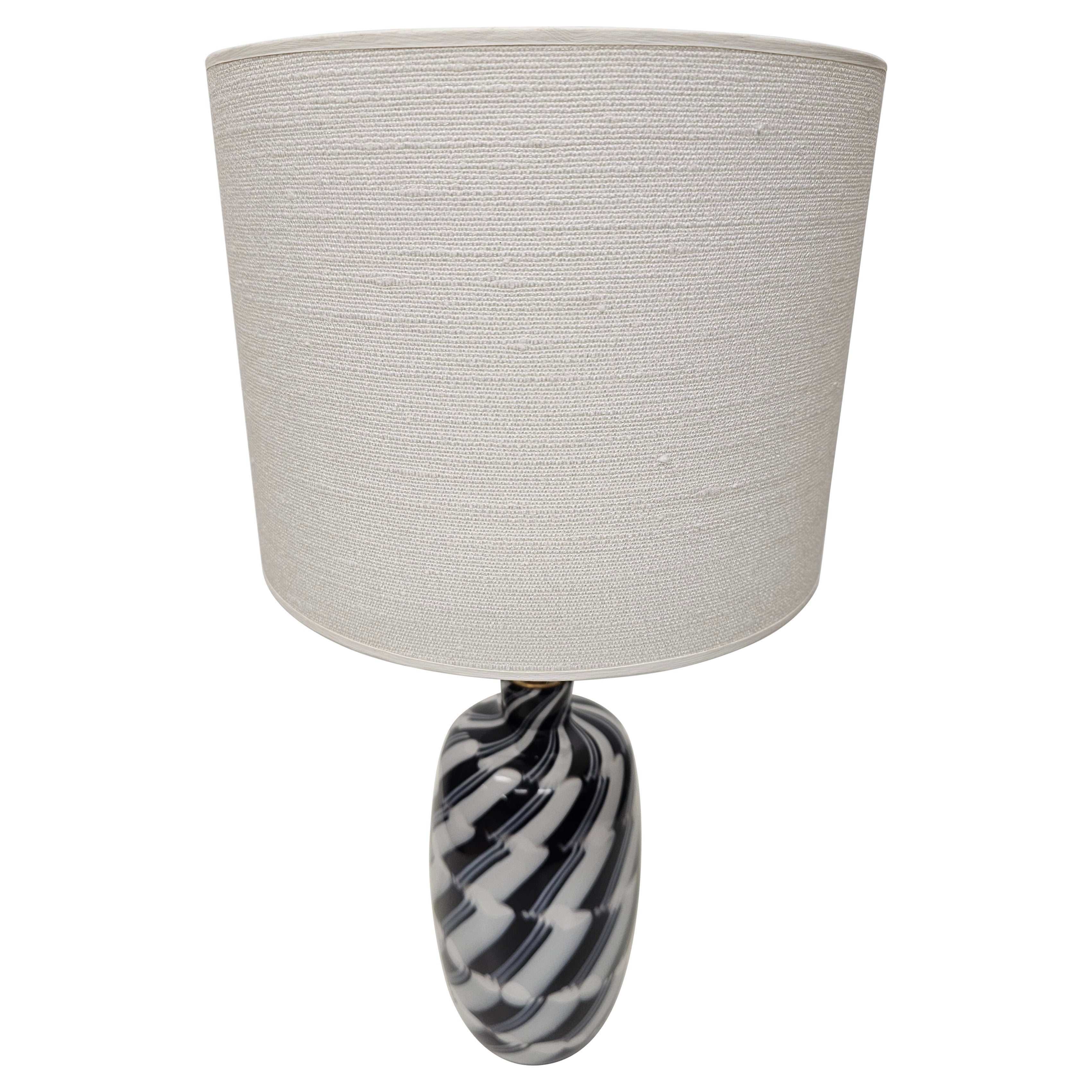 Mid-Century Modern Table Lamp Glass Lobmeyr