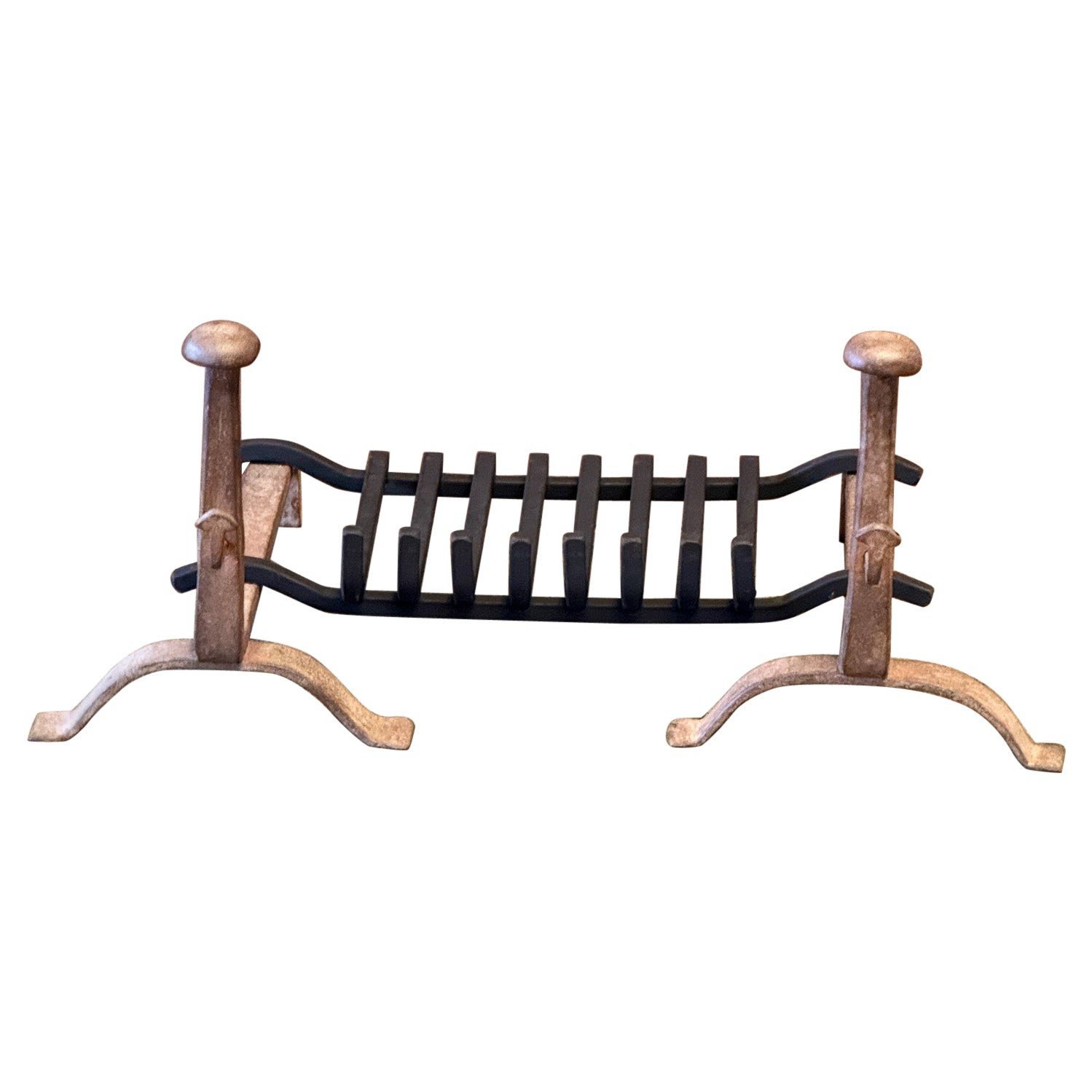 Grille à bûches de cheminée d'époque Napoléon III, France, 19e siècle en vente