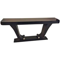 French Art Deco Exoctic Macassar Ebony Console Table 4