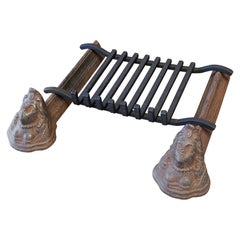 18th Century French Louis XV Period Fireplace Grate or Fire Basket