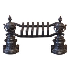 19th Century French Napoleon III Period Fireplace Grate or Fire Basket