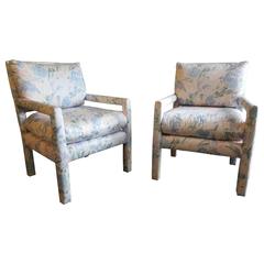 Pair of Parsons Chairs Attributed to Milo Baughman