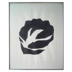 Jack Youngerman, Large, Ink, Painting on Paper, Signed, Dated, Framed 5