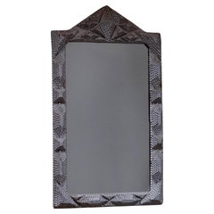 Tramp Art Silver Leaf Mirror