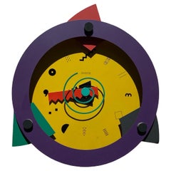 Iconic “Paradise” 80s Postmodern Wall Clock Designed by Shoei Mihara for Canetti