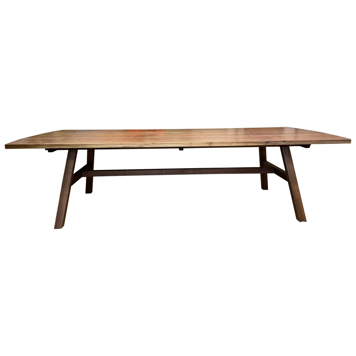 Sprayed Leg Table Splayed Leg Dining Table in walnut For Sale at 1stDibs