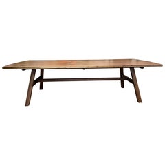 Splayed Leg Dining Table in walnut