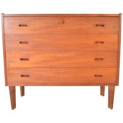 Early Teak Chest of Drawers by Illums Bolighus, Denmark
