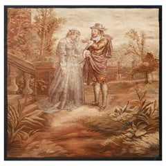 Tapiz Manufacture Aubusson Siglo XIX - 57x57 Cm - No. 1505