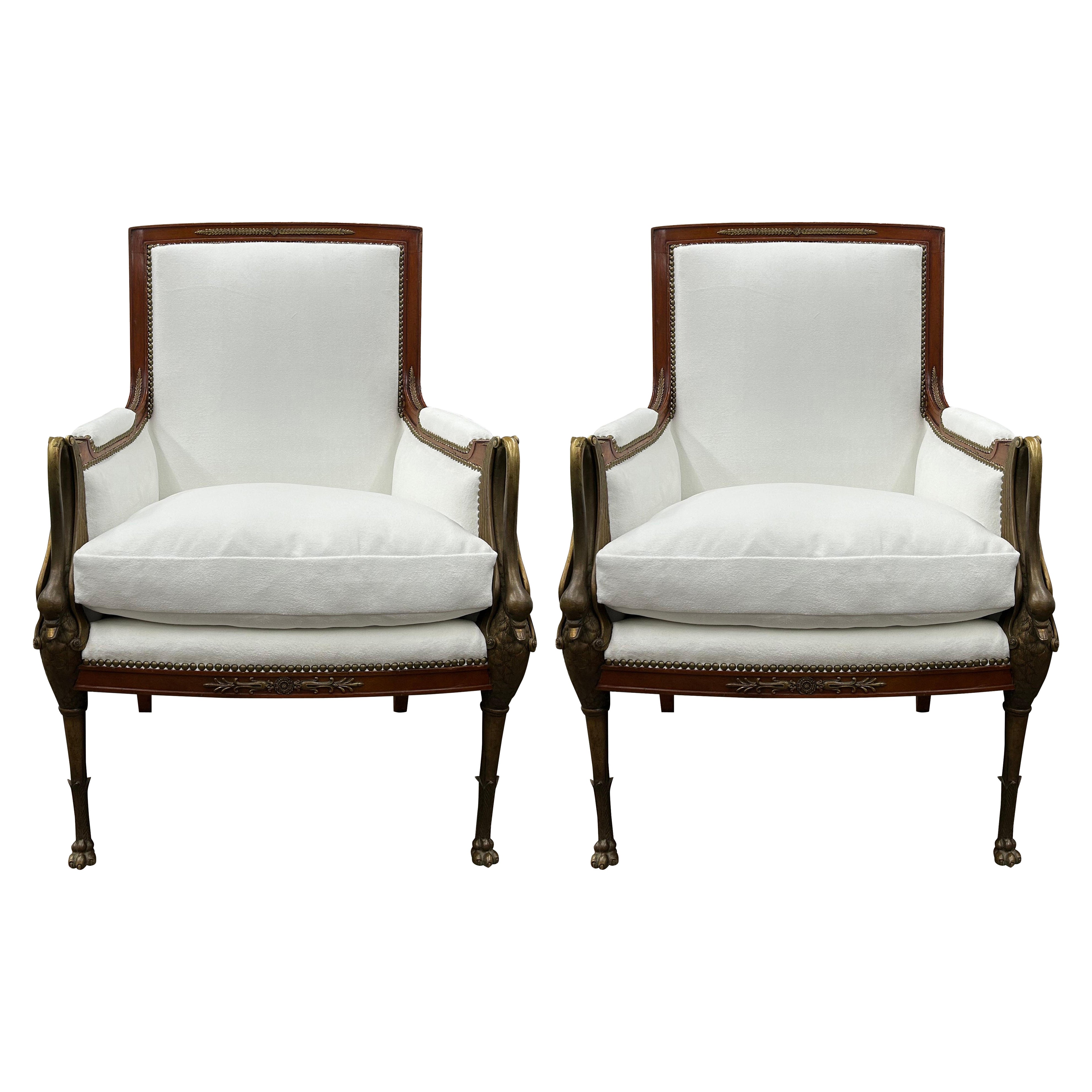 Pair Of 19th Century French Empire Chairs