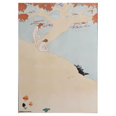 Original Vintage Art Deco Print by Margery Lawrence. 1921.