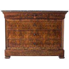 19th Century Louis Philippe Commode with Marble Top