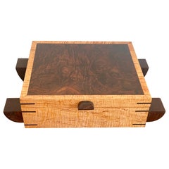 Handcrafted Wood Jewelry Box Art Object David Saly