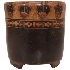 Antique Mayan Cylinder Vessel