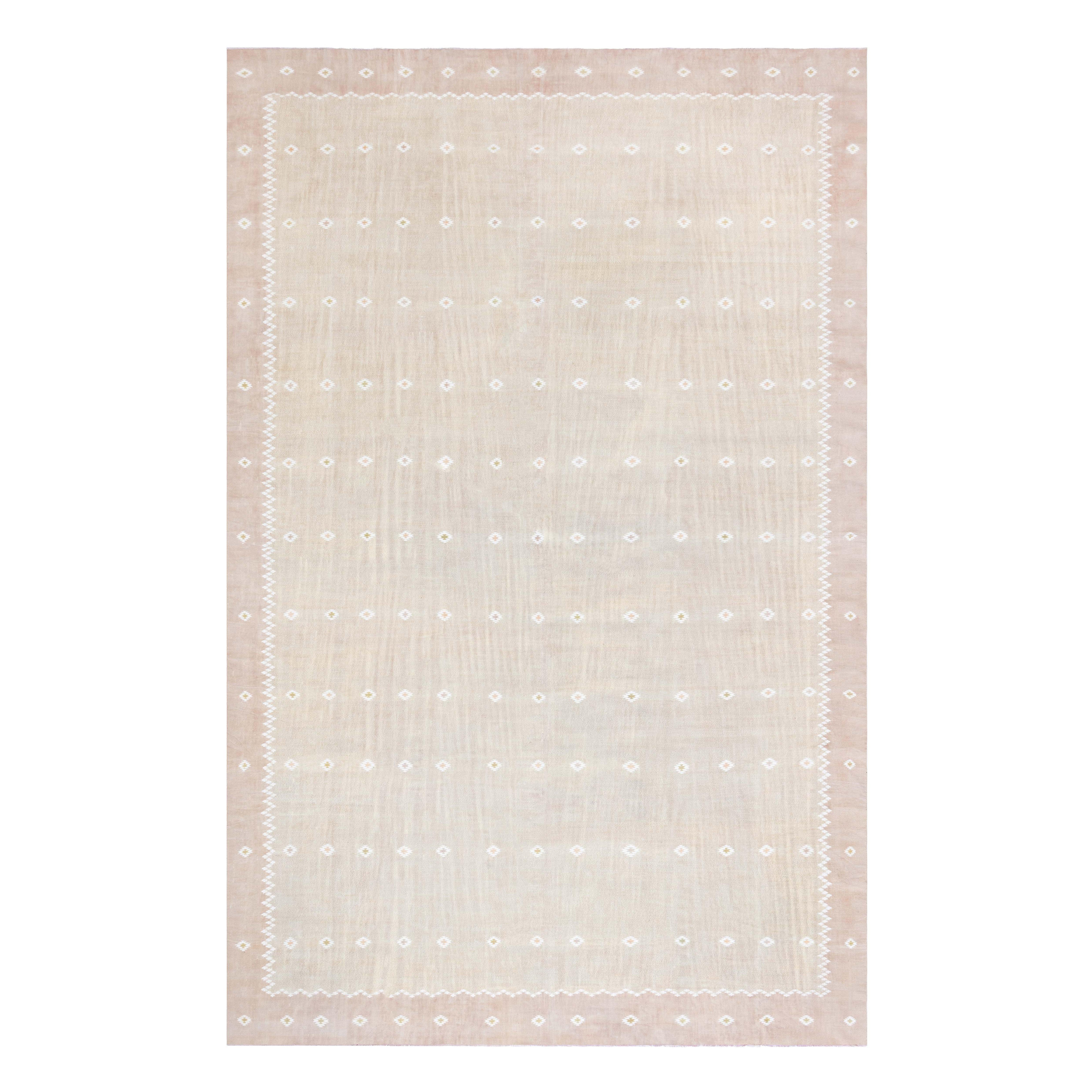 Vintage Indian Dhurrie Rug Doris Leslie Blau