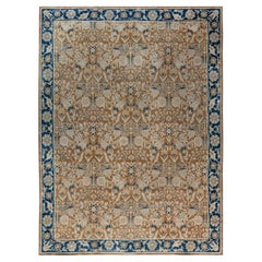 Tapis indien à fleurs Doris Leslie Blau début du 20e siècle