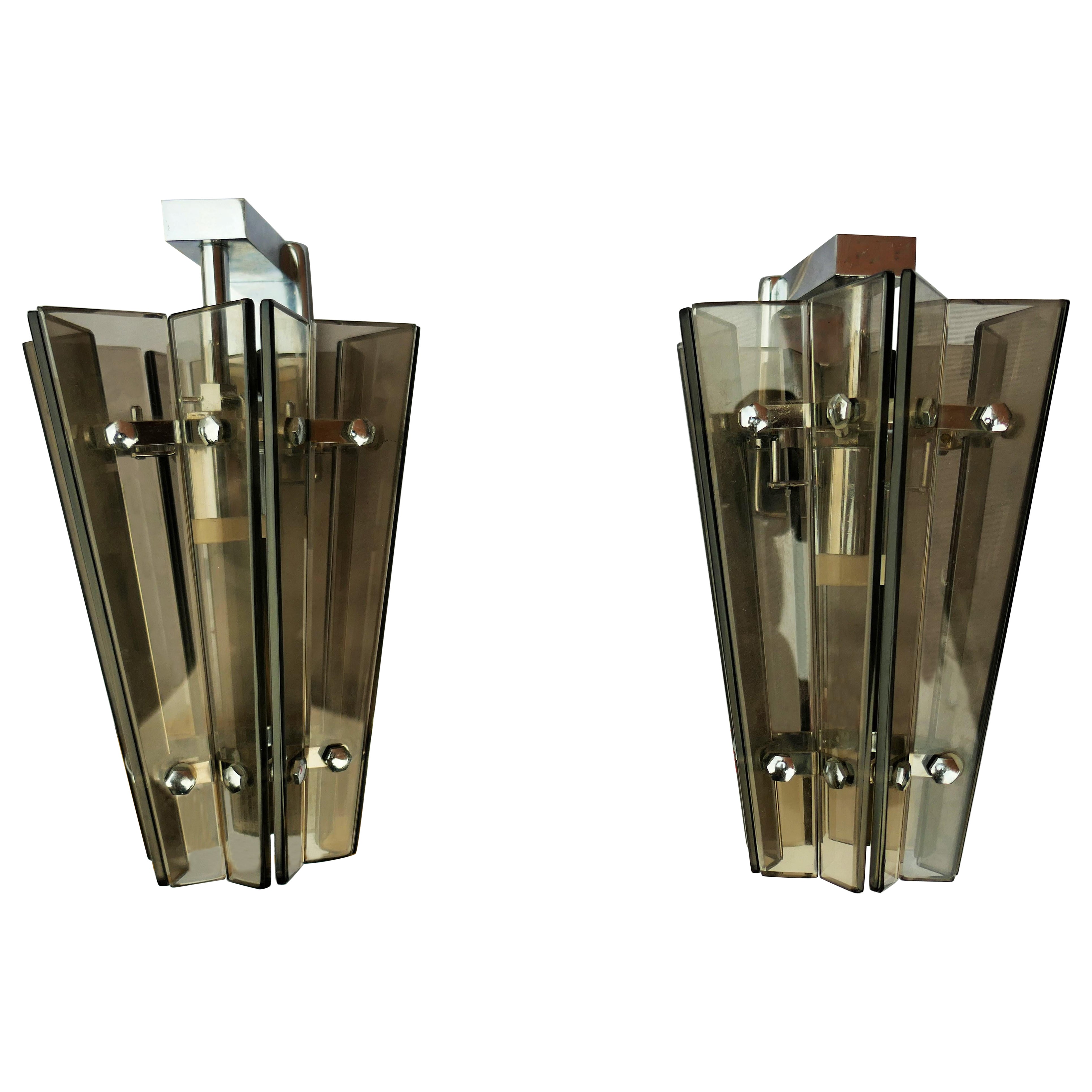 Pair of sconces attributed to Veca