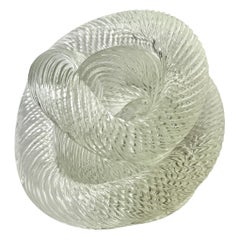 Zanetti Italian Murano Twisted Rope Paper Weight or Sculpture