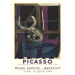 1959 Pablo Picasso - Musee Cantini Marseille Poster originale d'epoca