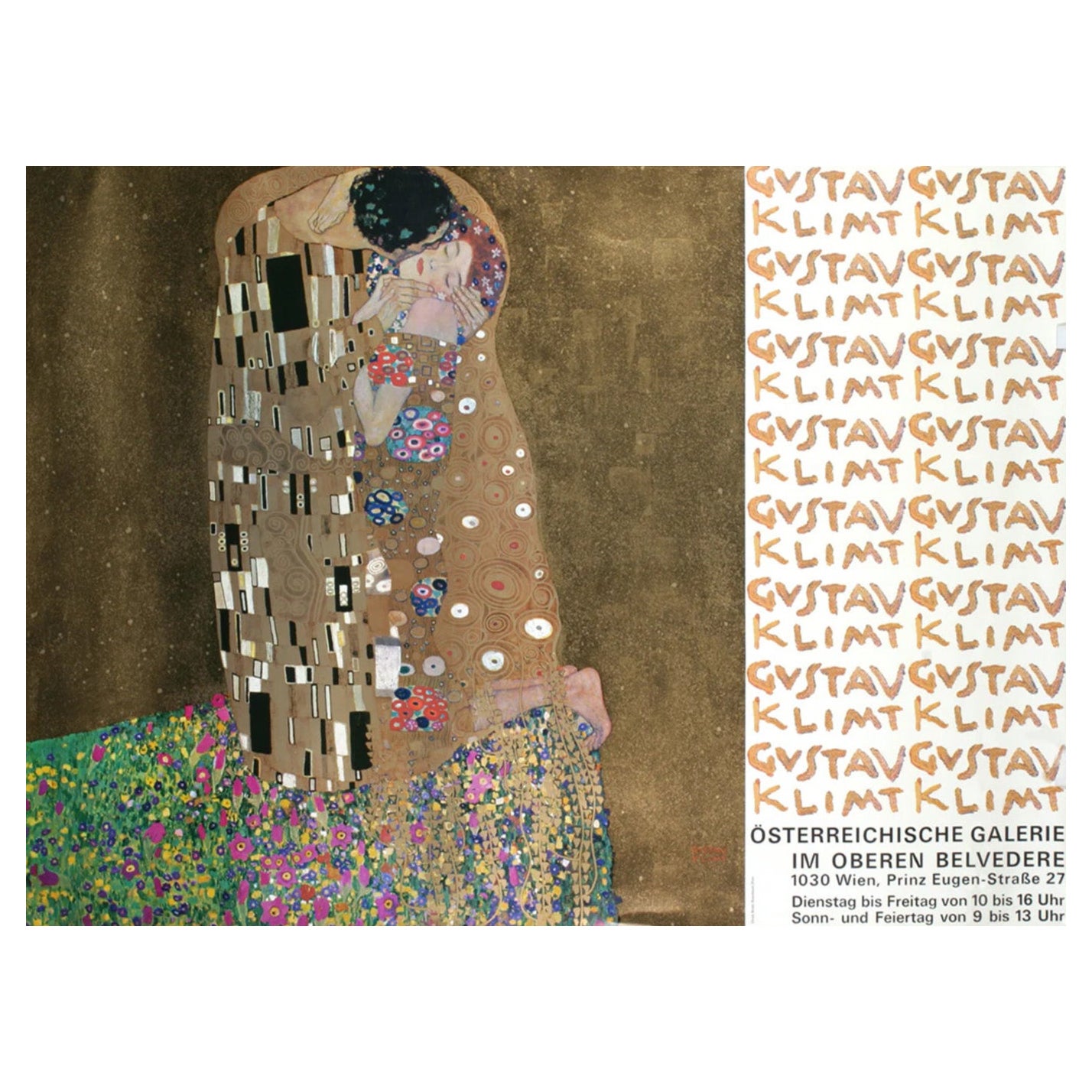 1972 Gustav Klimt -  Österreichische Galerie - Wien Original Vintage Poster im Angebot