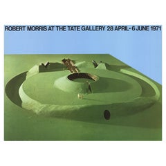 1971 Robert Morris - Póster original de época de la Tate Gallery