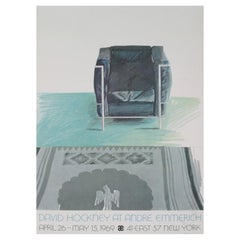 1981 David Hockney at Andre Emmerich - New York Original Vintage Poster