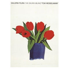 Affiche vintage originale de Tom Wesselmann - Galleria Plura, 1984
