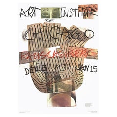 1977 Robert Rauschenberg - Instituto de Arte de Chicago Póster original de época